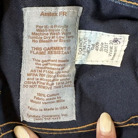 Tyndale Women's Straight Leg FR Jeans 20 Flame Resistant Arc Rating (ATPV) 23.8 - Picture 11 of 12